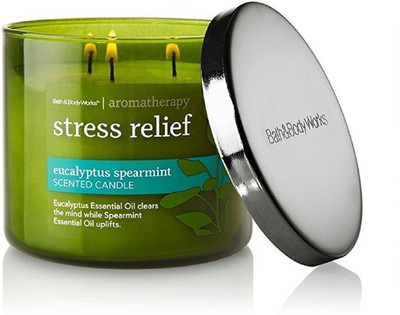 

Bath & Body Works Aromatherapy Stress Relief - Eucalyptus Spearmint Scented Candle(411 g)