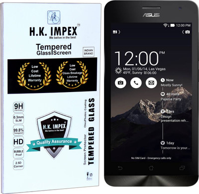 H.K.Impex Tempered Glass Guard for Asus Zenfone 5 A502CG,asus zenfone 5 tempered glass in mobile screen guard(full body cover glass)(Pack of 1)