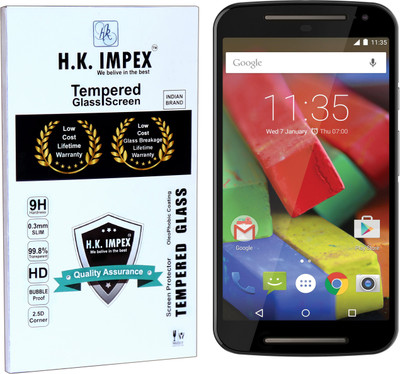 H.K.Impex Tempered Glass Guard for Motorola Moto G2(flexible glass)(Pack of 1)