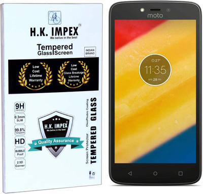 H.K.Impex Tempered Glass Guard for Motorola Moto C Plus(Pack of 1)