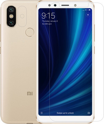 Caseline Tempered Glass Guard for Mi A2(Pack of 1)