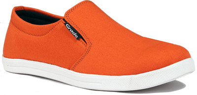 

Grade TREASURE Slip-On Canvas Shoes For Men(Orange