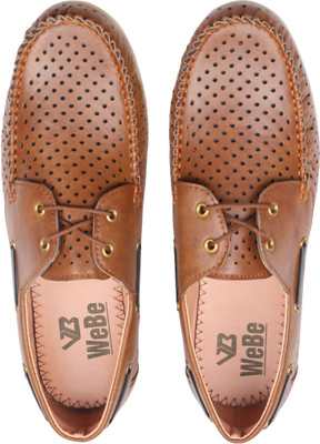 WeBe Boat Shoes For Men(Tan