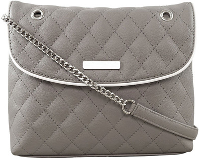 

Abhi Women Grey PU Sling Bag
