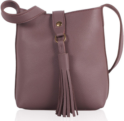 

Abhi Women Grey PU Sling Bag