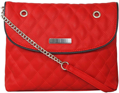 

Abhi Women Red PU Sling Bag