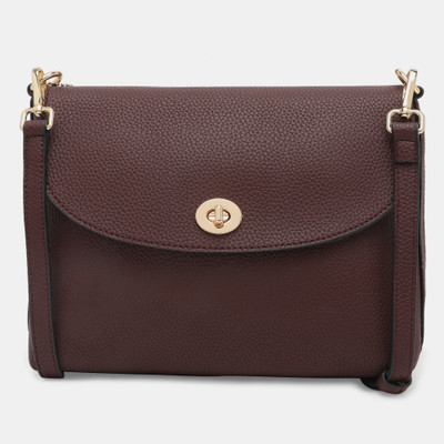 

Cara Mia Women Maroon PU Sling Bag