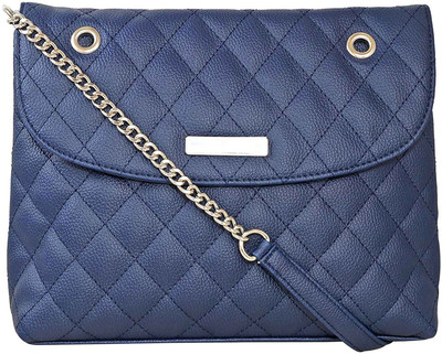 

Abhi Women Blue PU Sling Bag