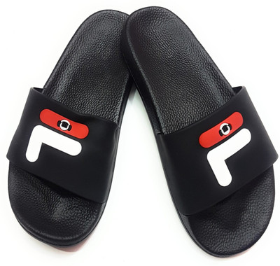 

Angel Fashion Angel Fashion FashionF Slipper for Men Slides, Black