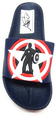 

Angel Fashion Angel Fashion CaptainAmerica-Shield Slipper for Men Slides, Blue