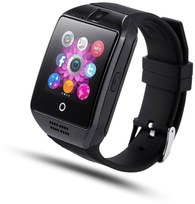 

Padraig Q18 Bluetooth Smartwatch with SIM Card Slot Compatible with Android Smart Phones for Women Kids Boys Girls Black Smartwatch(Black Strap Free Size)