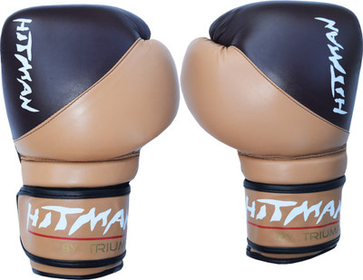 

Hitman Strike PU Brown/Coffee (12 Oz) Boxing Gloves (Boys, Brown, Black), Brown;bblack