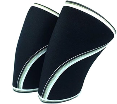 Di Grazia Knee Sleeves Support & Compression for Weightlifting Knee, Calf & Thigh Support (XL, Black)