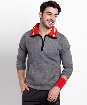 Spunk by fbb Full Sleeve Solid Men Sweatshirt at flipkart