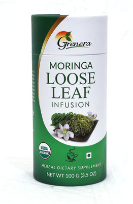 

Grenera Moringa Loose Leaf Tea - 100 grams Herbs Infusion Tea(100 g, Pouch)