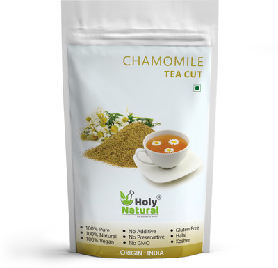 Holy Natural Chamomile Tea Cut - 50 GM Herbs Herbal Tea(50 g, Pouch)