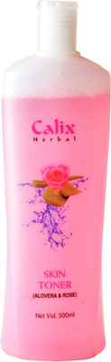 

Calix Herbal Aloevera & Rose Skin Toner for Bright and Even Tone Complexion(550 ml)