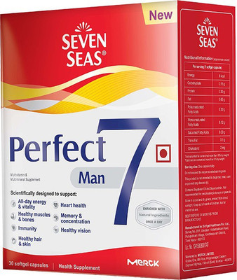 

Merck Seven Seas Perfect7 Man - Multivitamin & Multimineral Supplement - Pack of 30 Caps(30 No)