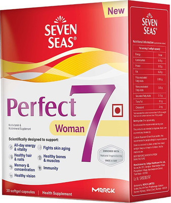 

merck Seven Seas Perfect7 Woman - Multivitamin & Multimineral Supplement - Pack of 30 Capsules(30 No)