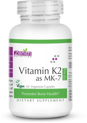 

Zenith Nutrition Vitamin K2, MK-7, 100 mcg 60 Nos(60 No)