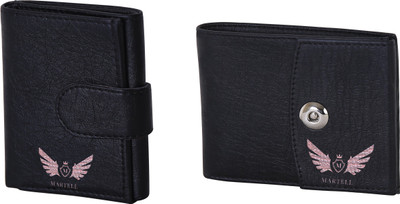 

Martell Men Black Artificial Leather Wallet(4 Card Slots)