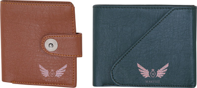 Martell Men Green Artificial Leather Wallet(4 Card Slots), Brown