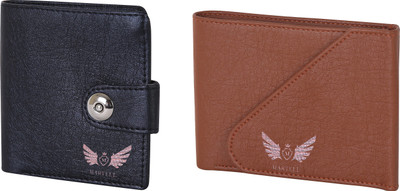 

Martell Men Brown Artificial Leather Wallet(4 Card Slots), Black