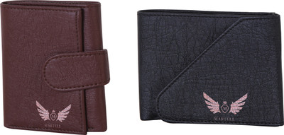 

Martell Men Black Artificial Leather Wallet(4 Card Slots), Brown