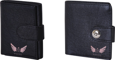 

Martell Men Black Artificial Leather Wallet(4 Card Slots)