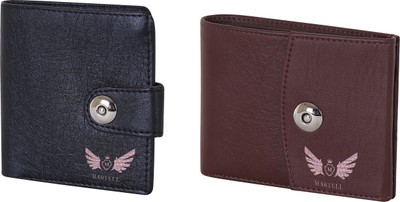 

Martell Men Brown Artificial Leather Wallet(4 Card Slots), Black