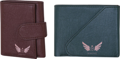 

Martell Men Green Artificial Leather Wallet(4 Card Slots), Brown