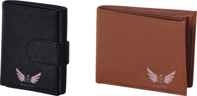 

Martell Men Brown Artificial Leather Wallet(4 Card Slots), Black