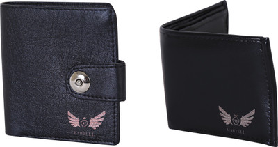 

Martell Men Black Artificial Leather Wallet(4 Card Slots)
