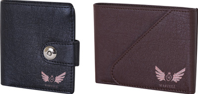 

Martell Men Brown Artificial Leather Wallet(4 Card Slots), Black
