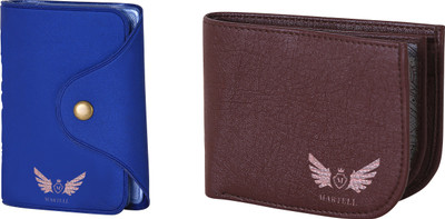 

Martell Men Brown Artificial Leather Wallet(6 Card Slots), Blue