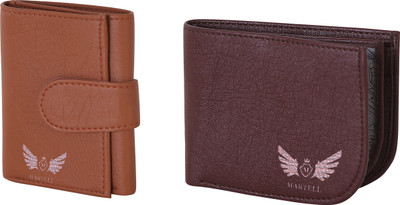 

Martell Men Brown Artificial Leather Wallet(4 Card Slots)