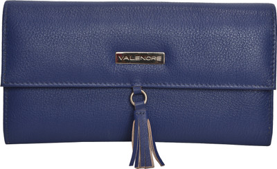 

VALENORE Women Blue Genuine Leather Wallet(12 Card Slots), Royal blue