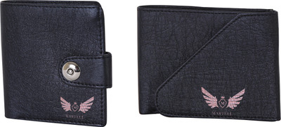 

Martell Men Black Artificial Leather Wallet(4 Card Slots)