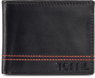

Toffil Men Black Genuine Leather Wallet(8 Card Slots)