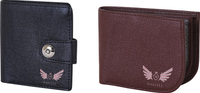 

Martell Men Brown Artificial Leather Wallet(4 Card Slots), Black
