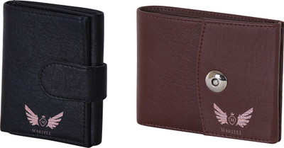 

Martell Men Brown Artificial Leather Wallet(4 Card Slots), Black