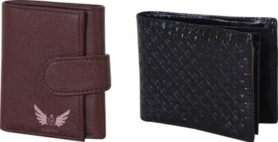 

Martell Men Black Artificial Leather Wallet(4 Card Slots), Brown