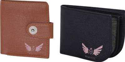 

Martell Men Black Artificial Leather Wallet(4 Card Slots), Brown