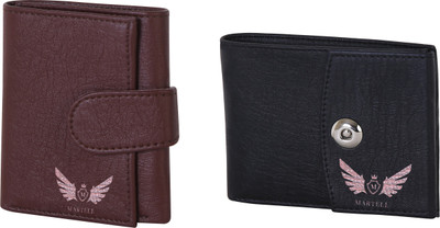 

Martell Men Black Artificial Leather Wallet(4 Card Slots), Brown