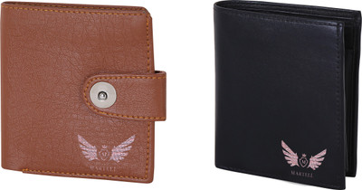 

Martell Men Black Artificial Leather Wallet(4 Card Slots), Brown