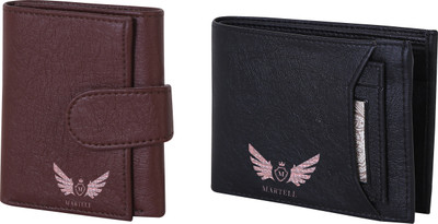 

Martell Men Black Artificial Leather Wallet(4 Card Slots), Brown