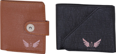 

Martell Men Black Artificial Leather Wallet(4 Card Slots), Brown