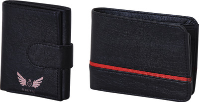

Martell Men Black Artificial Leather Wallet(4 Card Slots)