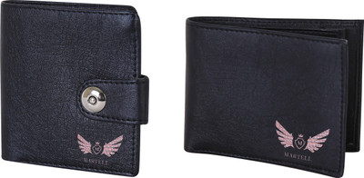 

Martell Men Black Artificial Leather Wallet(4 Card Slots)