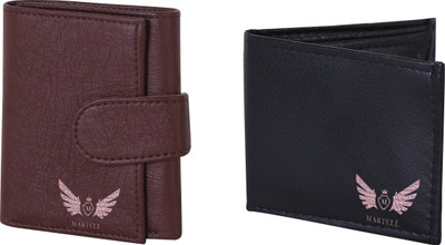 

Martell Men Black Artificial Leather Wallet(4 Card Slots), Brown